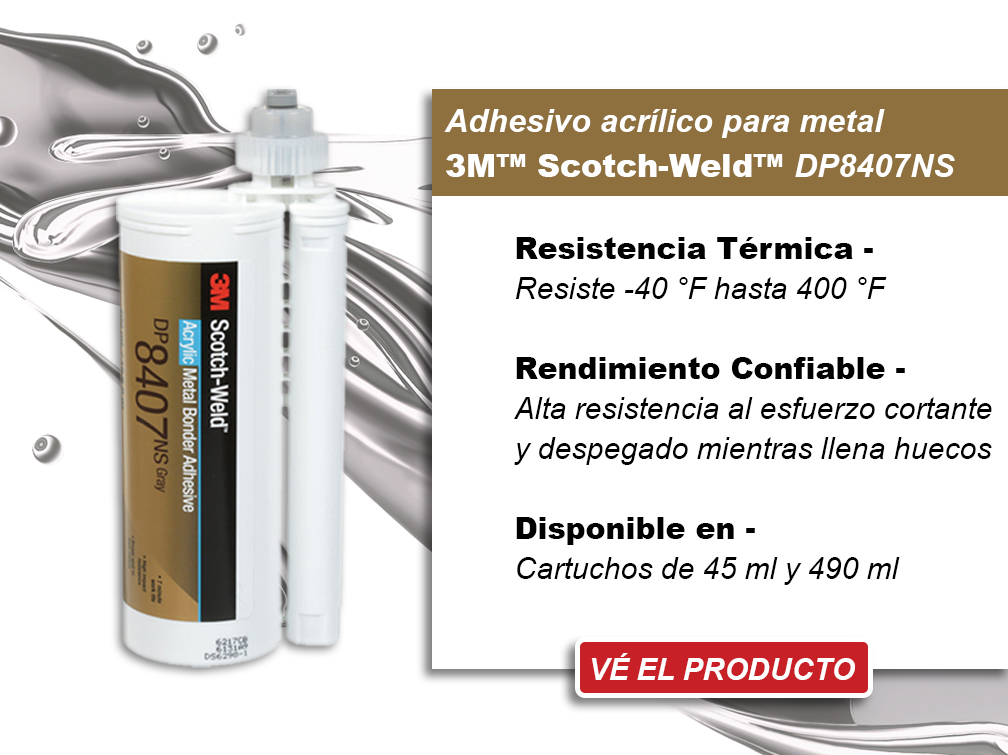 3M Scotch-WEld Metal Bonder Acrylic Adhesive DP8407NS - View Product
