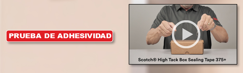 Scotch 375+ Packaging Tape - Adhesion Test