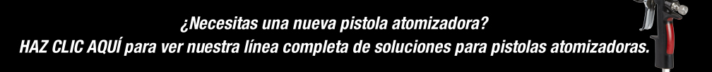 ¿Necesitas una nueva pistola atomizadora? HAZ CLIC AQUÍ para ver nuestra línea completa de soluciones para pistolas atomizadoras.