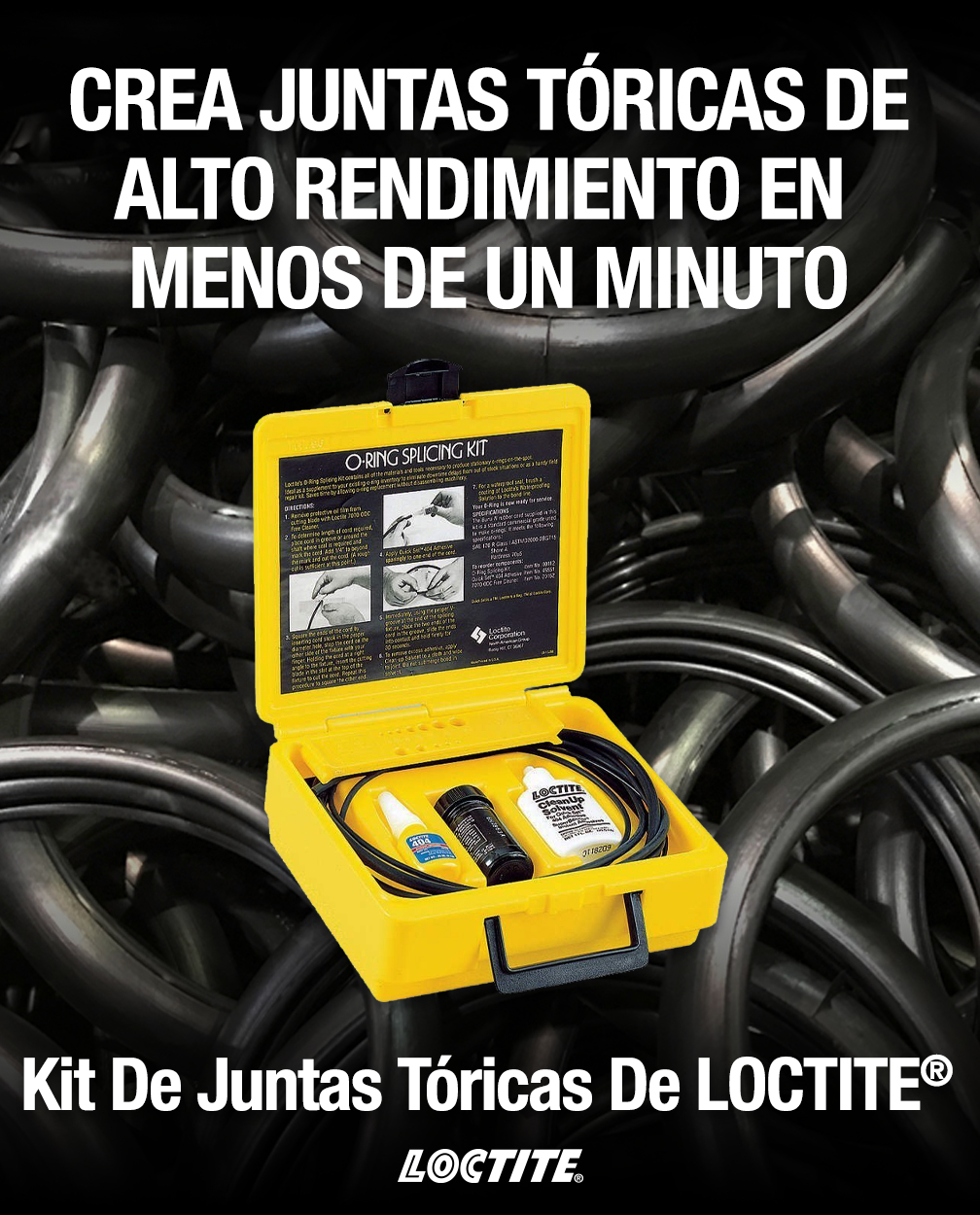 CREA JUNTAS TÓRICAS DE ALTO RENDIMIENTO EN MENOS DE UN MINUTO - Kit De Juntas Tóricas De LOCTITE®