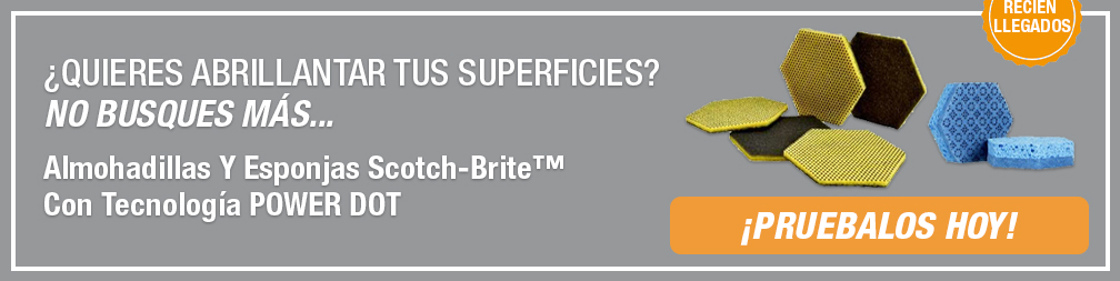 ¿QUIERES ABRILLANTAR TUS SUPERFICIES? NO BUSQUES MÁS...Almohadillas Y Esponjas Scotch-Brite™ Con Tecnología POWER DOT