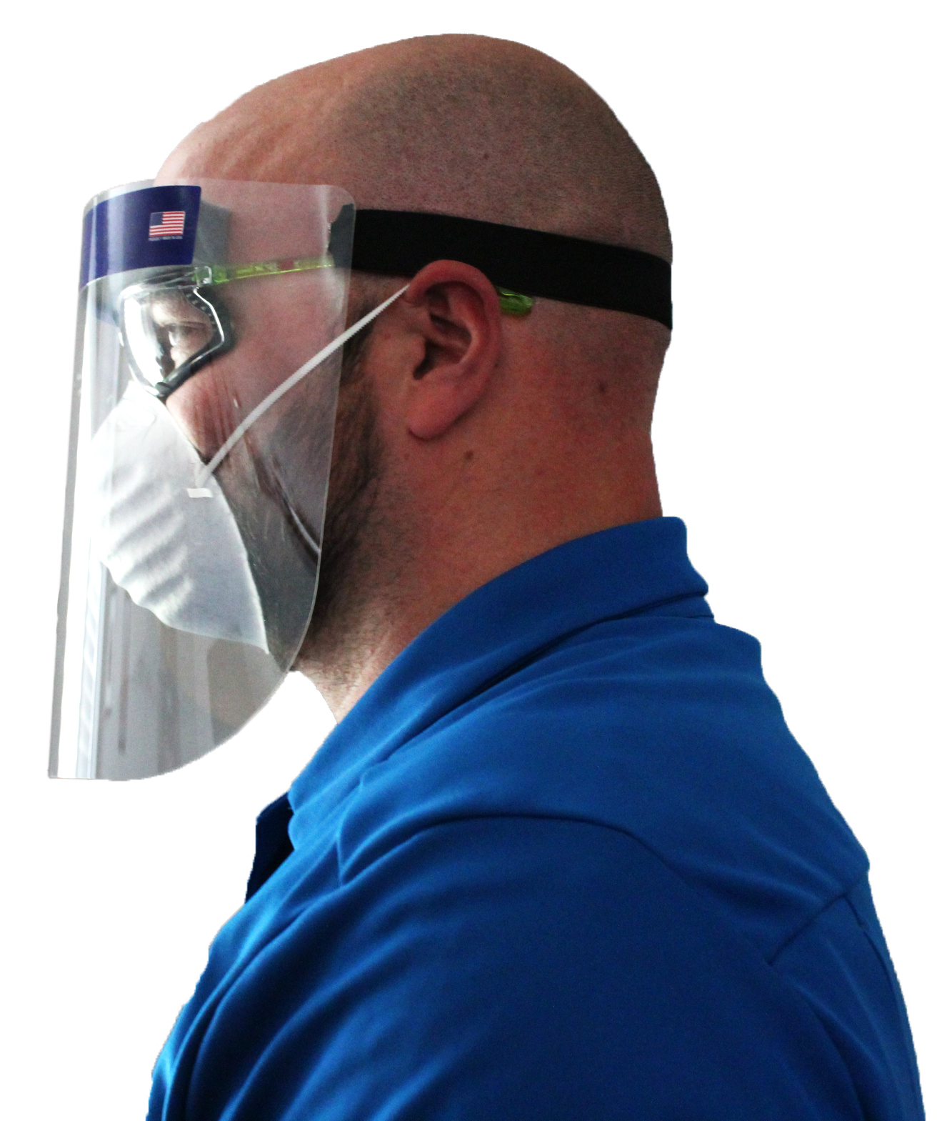 Saunders AntiFog Face Shield HUGHESSHIELDANTIFOG, Polyester